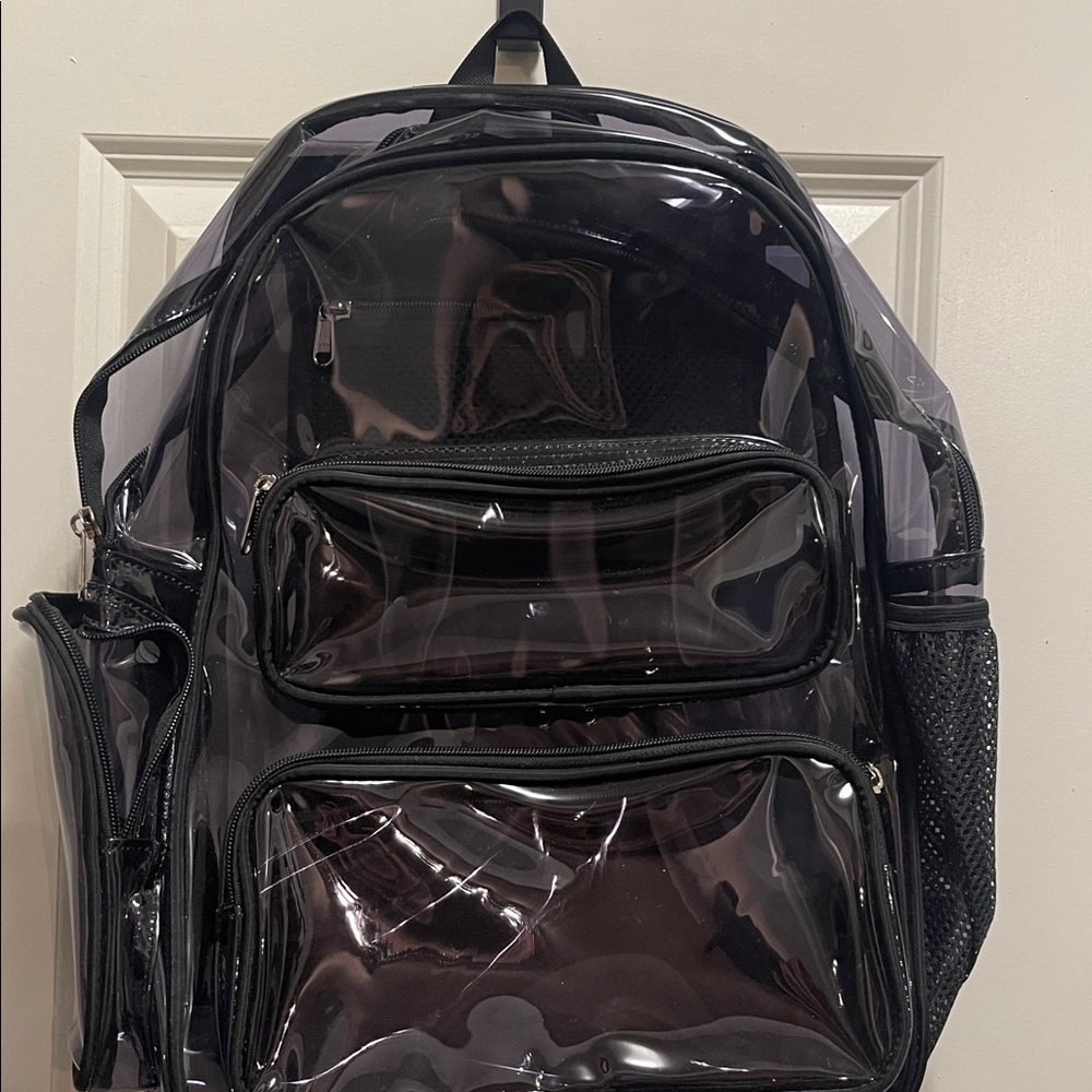 Black Transparent Backpack - image 2